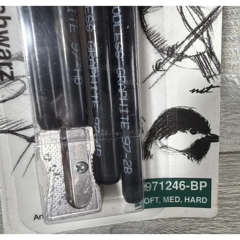 General's Woodless Graphite Pencil Set 4 Pack HB 2B 4B 6B Black Soft Medium Hard